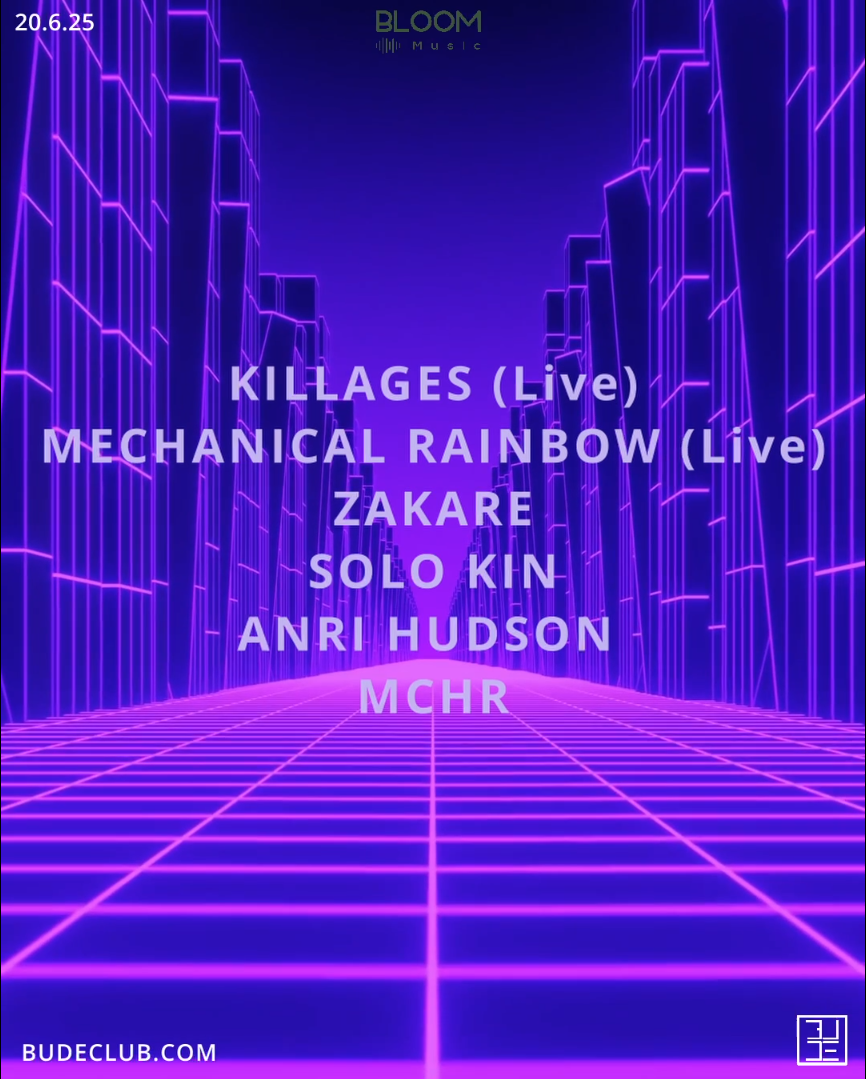 KILLAGES : MECHAMICAL RAINBOW : ZAKARE : SOLO KIN : ANRI HUDSON : MCHR